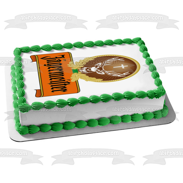 Jagermeister Logo Edible Cake Topper Image ABPID10038