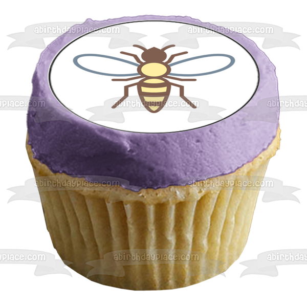 24 bees cupcake toppers, bug party ideas insect cupcake toppers