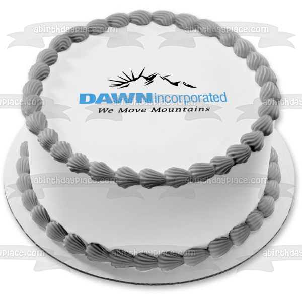 Dawn Incorporated Movemos Montañas Imagen comestible para decoración de tarta ABPID10110 