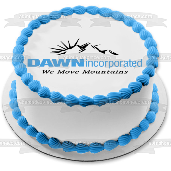 Dawn Incorporated Movemos Montañas Imagen comestible para decoración de tarta ABPID10110 