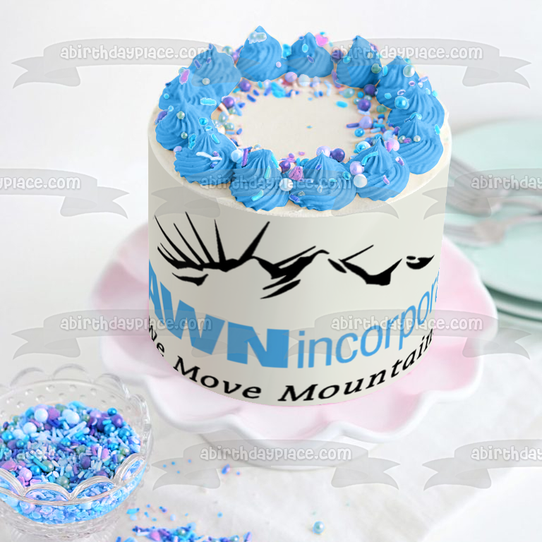 Dawn Incorporated Movemos Montañas Imagen comestible para decoración de tarta ABPID10110 