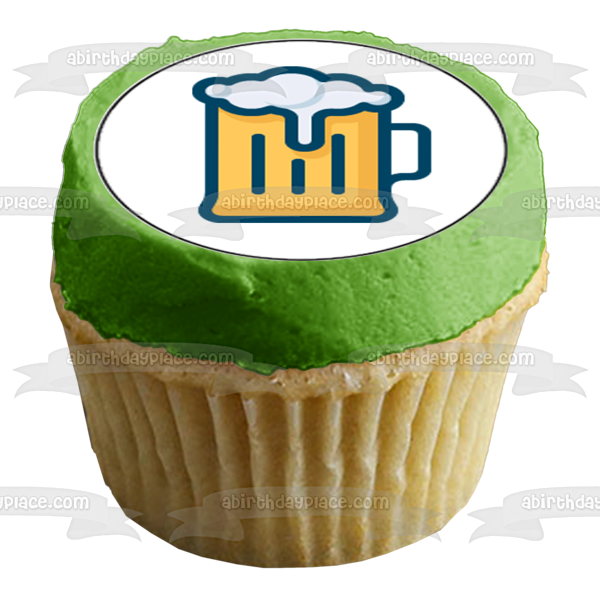 Imágenes decorativas comestibles para cupcakes con trébol del día de San Patricio y arcoíris dorados ABPID55570 