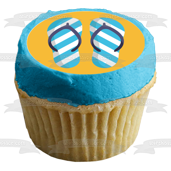 Flip flop 2024 cupcake toppers