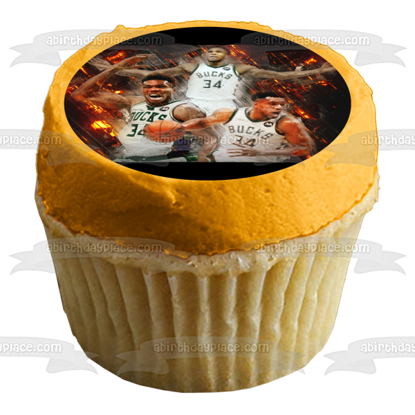 Imagen comestible para tarta con collage de agradecimiento al jugador de baloncesto profesional ABPID55591 