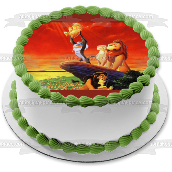 Disney El Rey León Simba presentó imagen comestible para decoración de tarta ABPID09263 