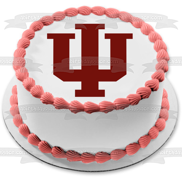 Indiana University Logo NCAA Edible Cake Topper Image ABPID10132