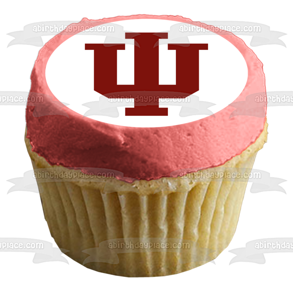 Indiana University Logo NCAA Edible Cake Topper Image ABPID10132