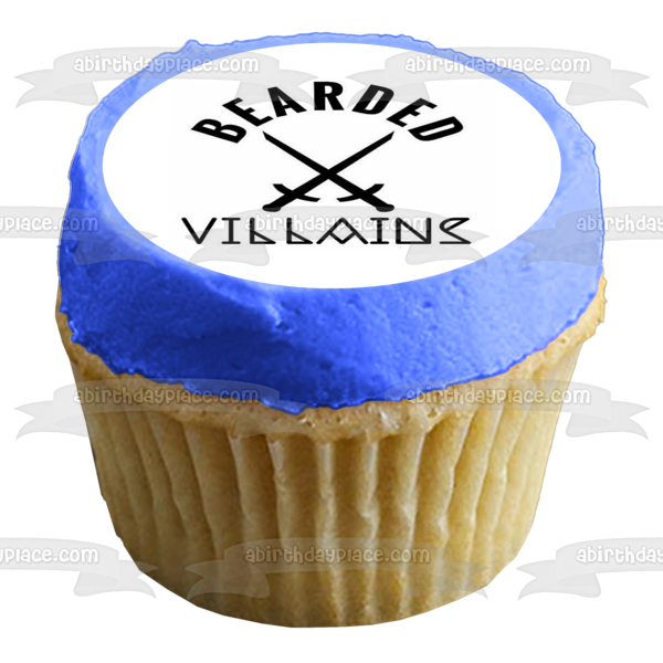 Bearded Villans Logo Edible Cake Topper Image ABPID10211