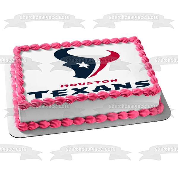 Houston Texans Logo NFL Edible Cake Topper Image ABPID10214