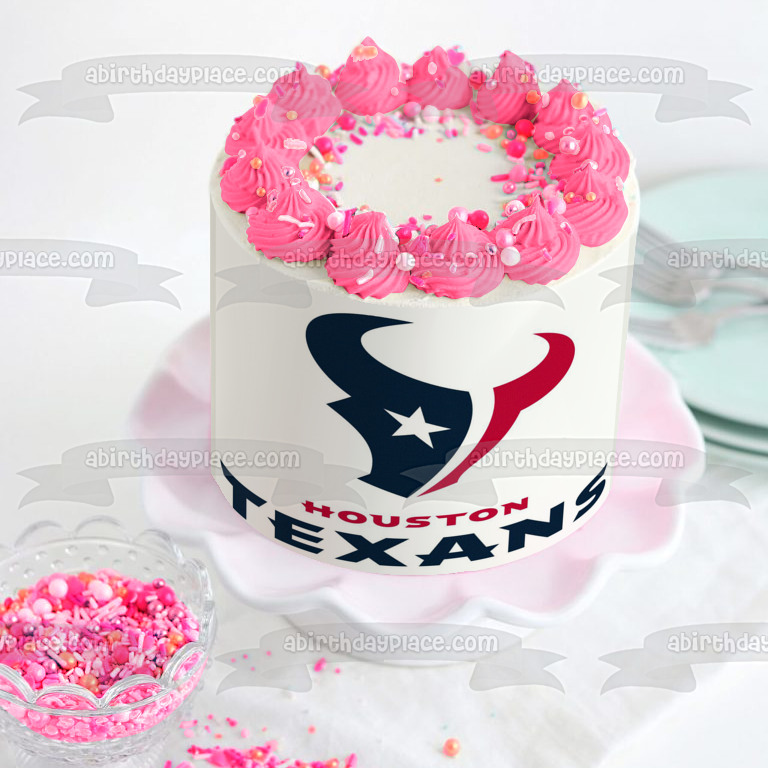 Houston Texans Logo NFL Edible Cake Topper Image ABPID10214