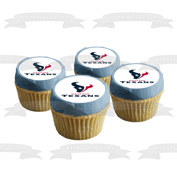 Imagen comestible para tarta con logotipo de los Houston Texans de la NFL ABPID10214 