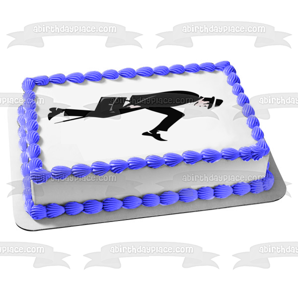 The Ministry of Silly Walks Monty Python Silhouette Edible Cake Topper Image ABPID10258