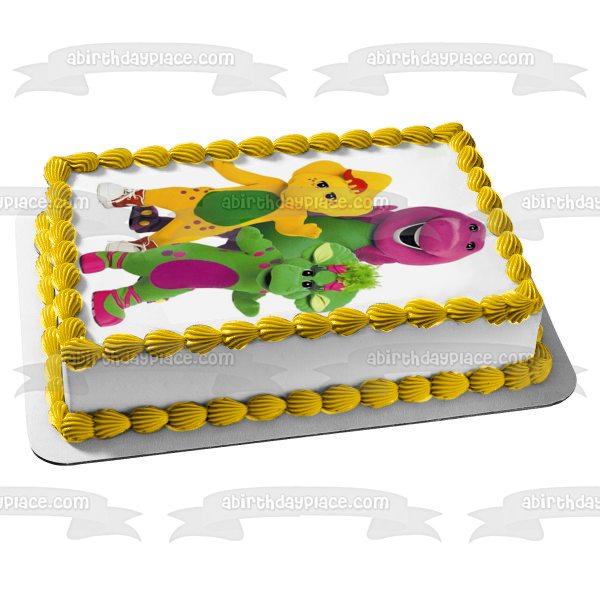 Barney el dinosaurio Super Dee Duper decoración comestible para tarta imagen ABPID09288 