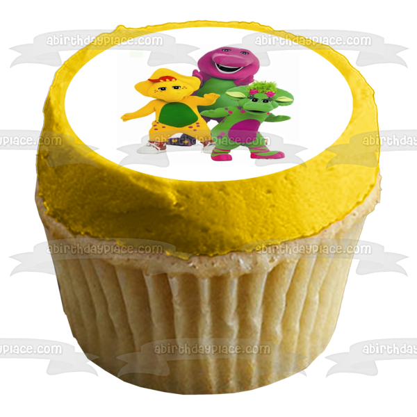 Barney el dinosaurio Super Dee Duper decoración comestible para tarta imagen ABPID09288 