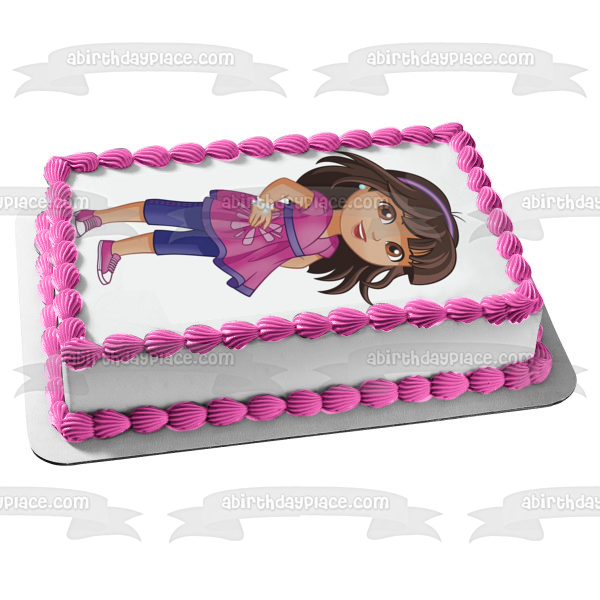 Adorno comestible para tarta con joyas brillantes de Dora y sus amigos, imagen ABPID10325 