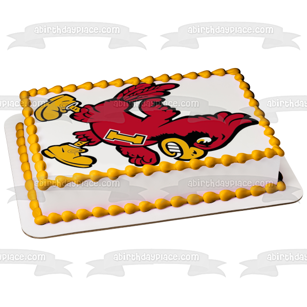 Iowa State Cyclones Logo NCAA Edible Cake Topper Image ABPID10334