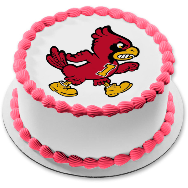 Iowa State Cyclones Logo NCAA Edible Cake Topper Image ABPID10334