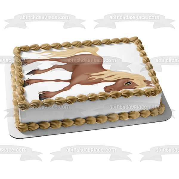 Cartoon Donkey Edible Cake Topper Image ABPID10704