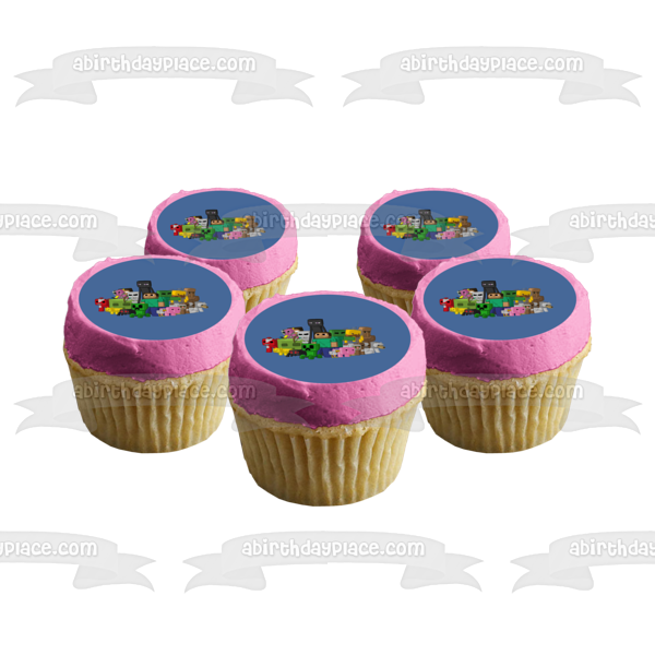 MineCraft Edible Cupcake Toppers – Cakecery