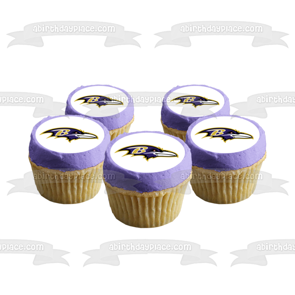 Baltimore Ravens Edible Image Cake Topper Personalized Birthday