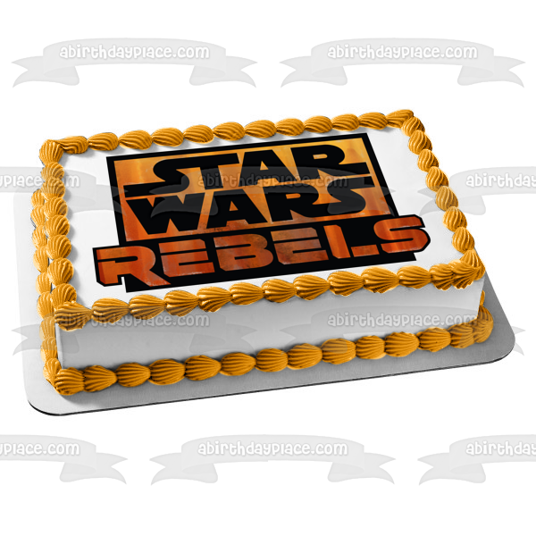 Star Wars Rebels Logo Edible Cake Topper Image ABPID10914