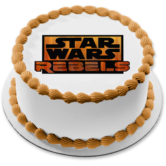 Imagen comestible para decoración de tarta con el logotipo de Star Wars Rebels ABPID10914 