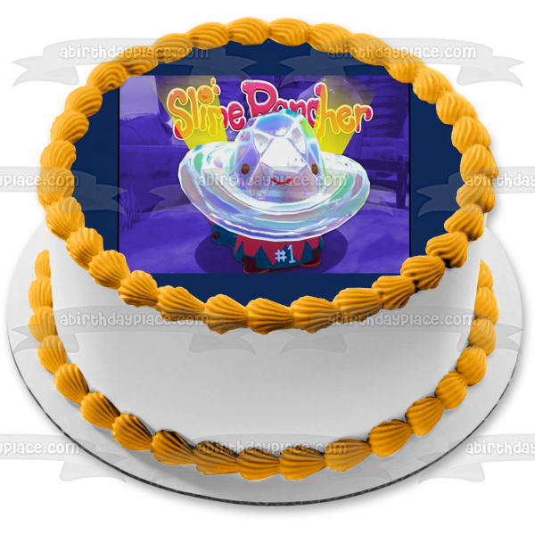 Galaxy Slime Rancher Glitch Slime Edible Cake Topper Image ABPID10922