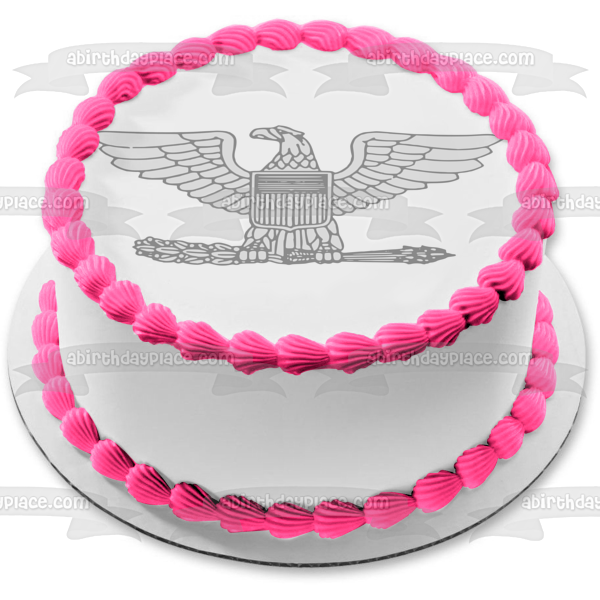 United States Army Officer Rank Insignia Edible Cake Topper Image ABPID10976