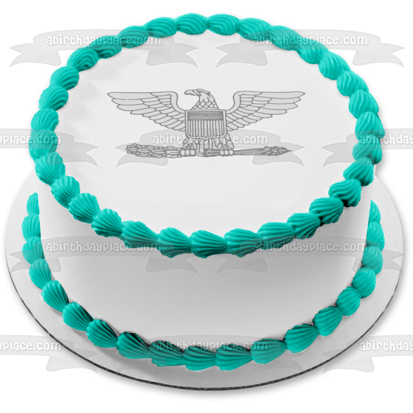 United States Army Officer Rank Insignia Edible Cake Topper Image ABPID10976