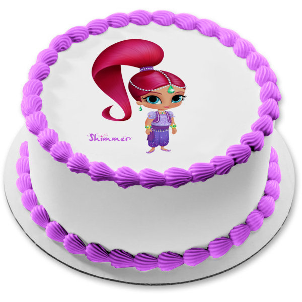 Imagen comestible para decoración de tarta Shimmer and Shine Shimmer ABPID10977 