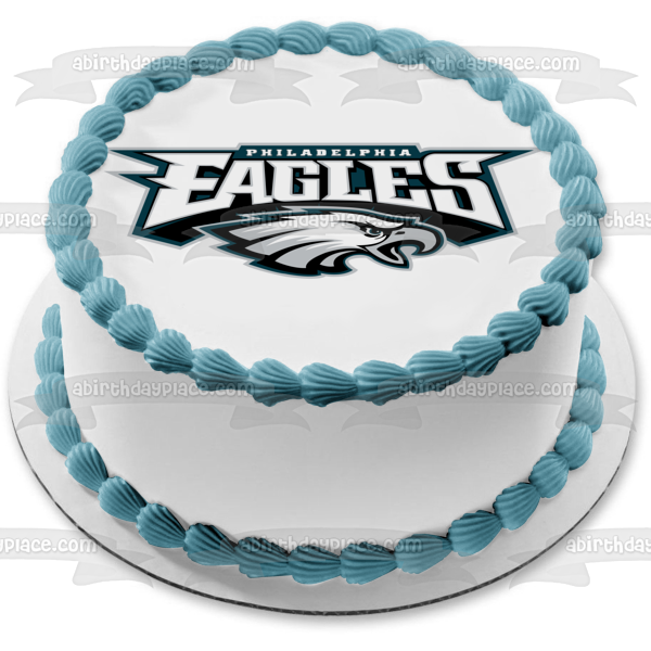 Philadelphia Eagles Logo NFL Edible Cake Topper Image ABPID11016