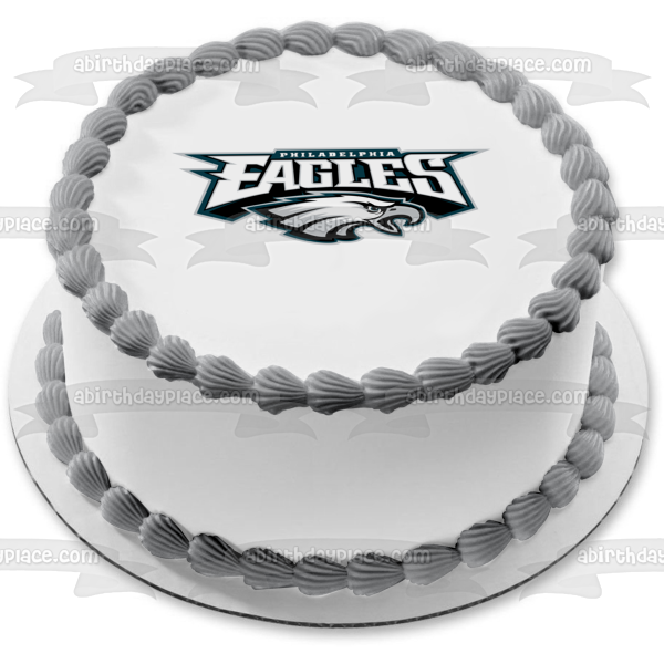 Philadelphia Eagles Logo NFL Edible Cake Topper Image ABPID11016