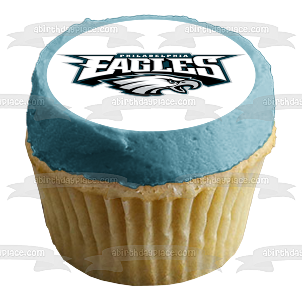 Philadelphia Eagles Logo NFL Edible Cake Topper Image ABPID11016