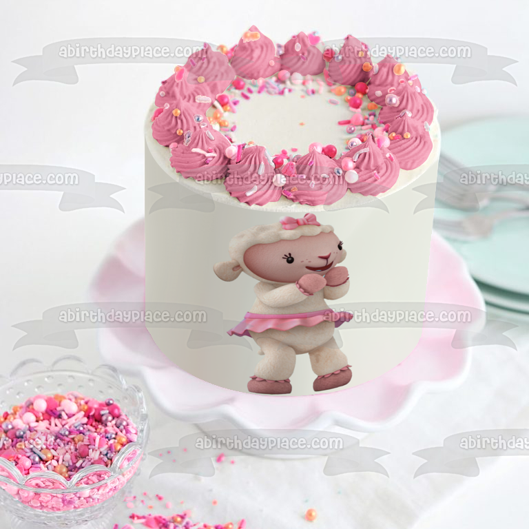 Imagen comestible para decoración de tarta de Doc McStuffins Lambie ABPID10886 