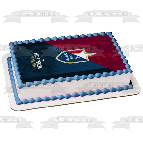 Imagen comestible para decoración de tarta con el logotipo del club de fútbol de Carolina del Norte ABPID55679 