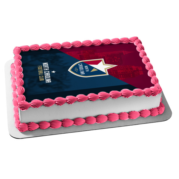 Imagen comestible para decoración de tarta con el logotipo del club de fútbol de Carolina del Norte ABPID55679 