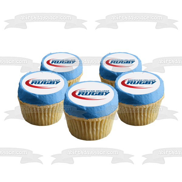 American College Rugby Logo Edible Cake Topper Image ABPID55597