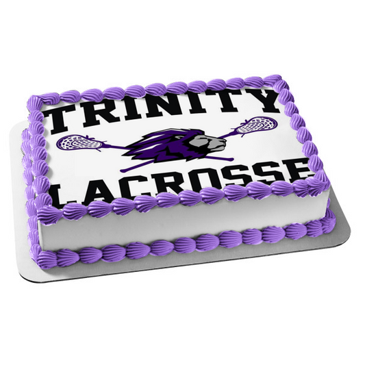 Penn State University Trinity Lacrosse Logo NCAA Edible Cake Topper Image ABPID11320