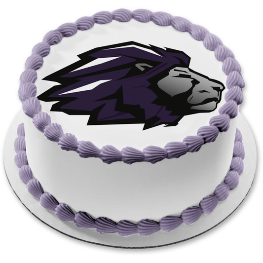 Imagen comestible para tarta con el logotipo de los leones de Trinity Christian School ABPID11361 