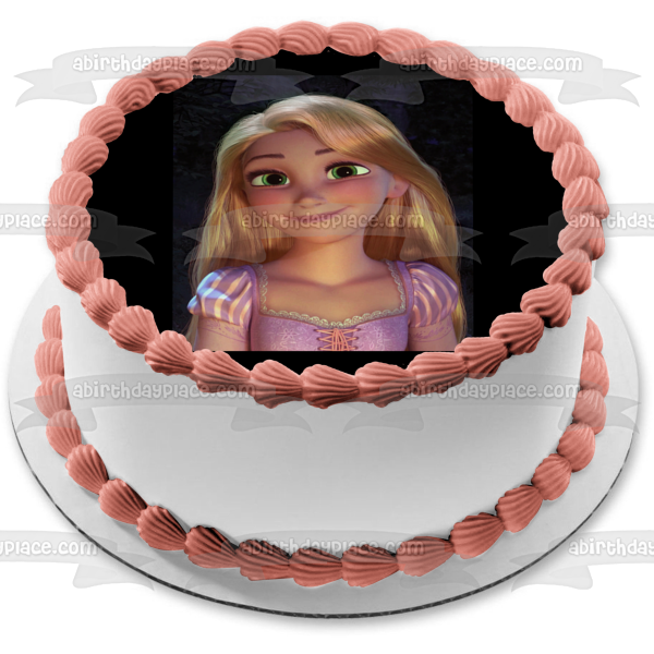 Disney Tagged Rapunzel Sonriendo Imagen comestible para decoración de tarta ABPID11189 