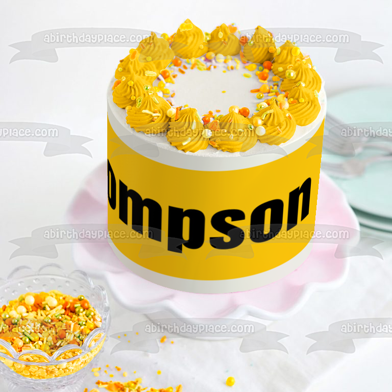 Thompson Tractor Co., Inc. Logo Edible Cake Topper Image ABPID11191