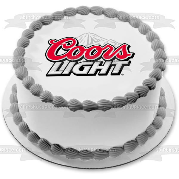 Imagen comestible para decoración de tarta Coors Light Loto White Mountain ABPID11382 