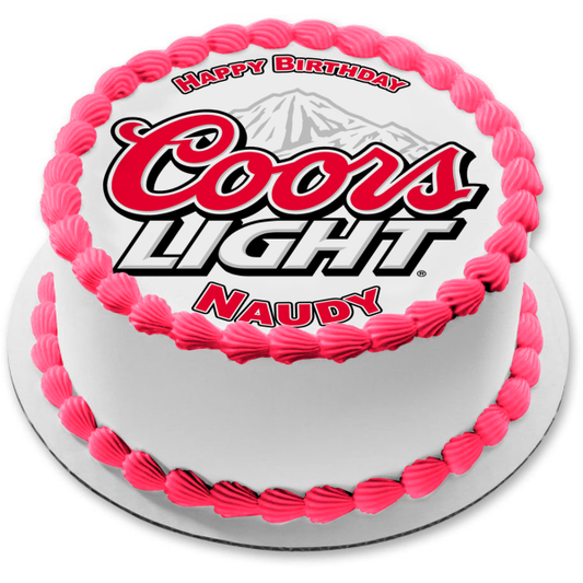 Imagen comestible para decoración de tarta Coors Light Loto White Mountain ABPID11382 