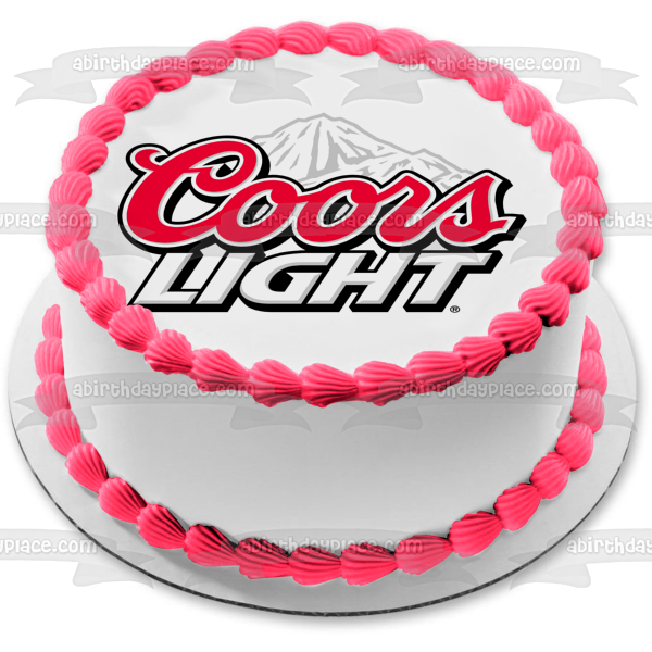 Imagen comestible para decoración de tarta Coors Light Loto White Mountain ABPID11382 