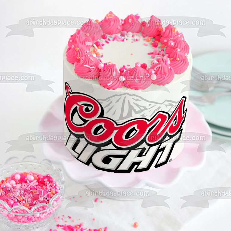 Imagen comestible para decoración de tarta Coors Light Loto White Mountain ABPID11382 