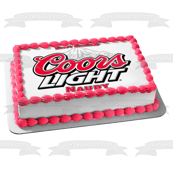 Imagen comestible para decoración de tarta Coors Light Loto White Mountain ABPID11382 