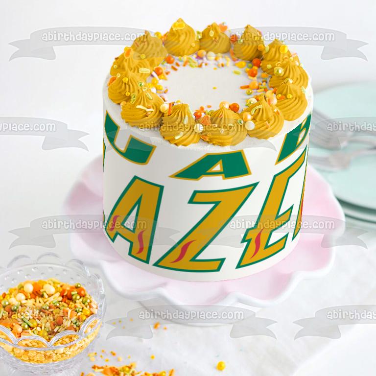 Uab Blazers Logo Football NCAA Edible Cake Topper Image ABPID11202