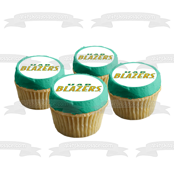 Uab Blazers Logo Football NCAA Edible Cake Topper Image ABPID11202