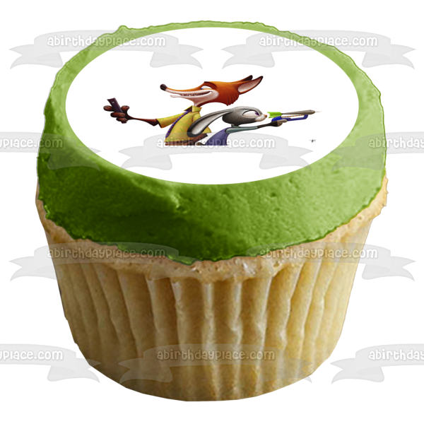 Zootopia Lt. Judy Hopps Nick Wilde Edible Cake Topper Image ABPID11385