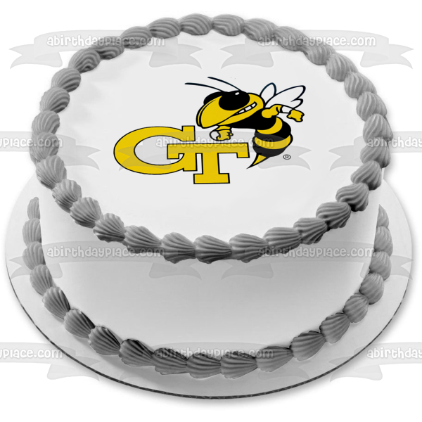 Imagen de decoración comestible para tarta con el logotipo de Bumblebee de Cool Georgia Tech ABPID11286 